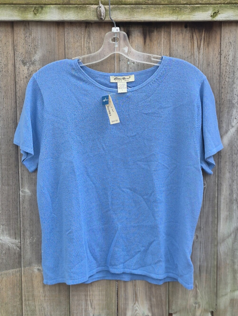 Vintage Eddie Bauer Short Sleeve Top With Original Tags On It Size Large